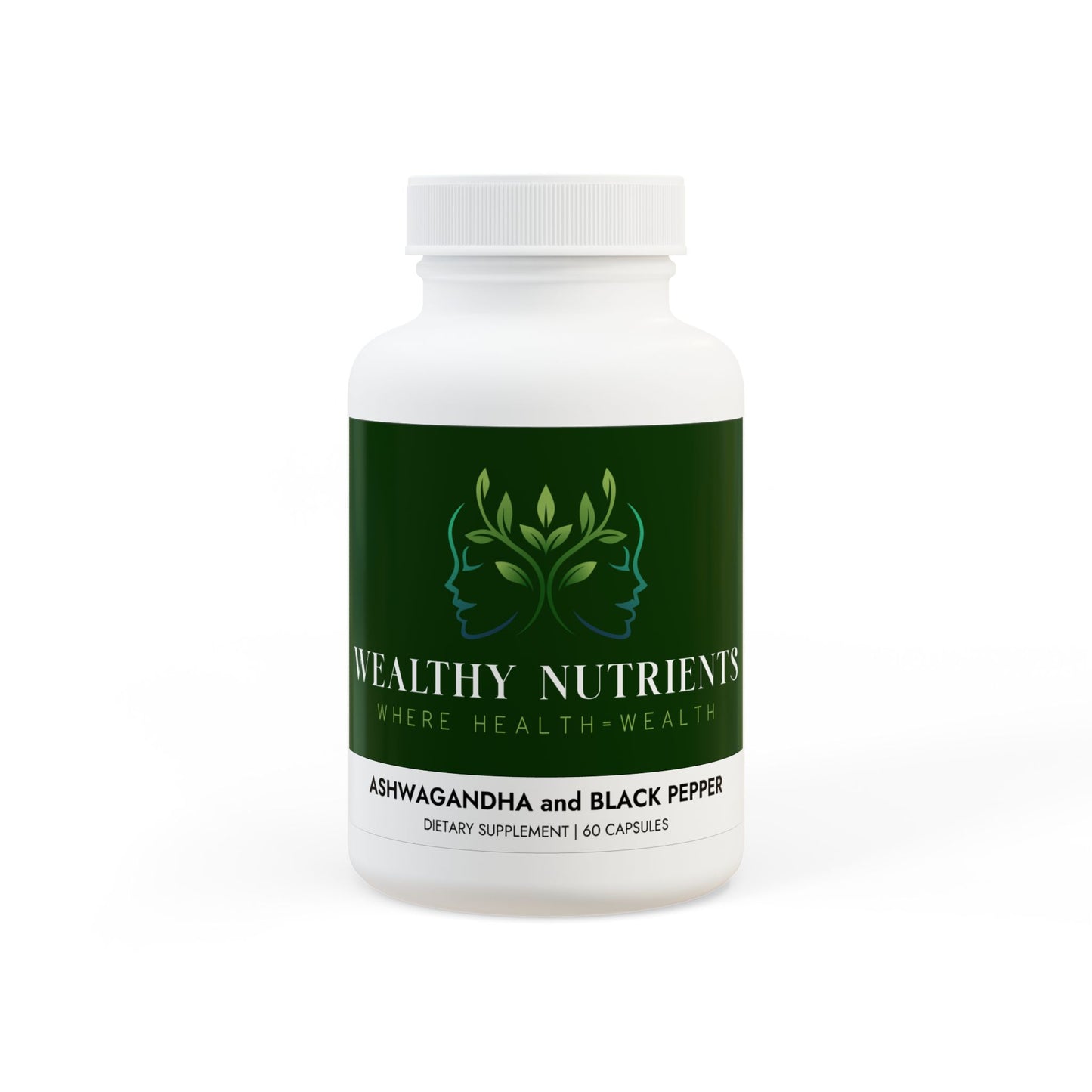 Ashwagandha and Black Pepper Supplement (60 capsules)