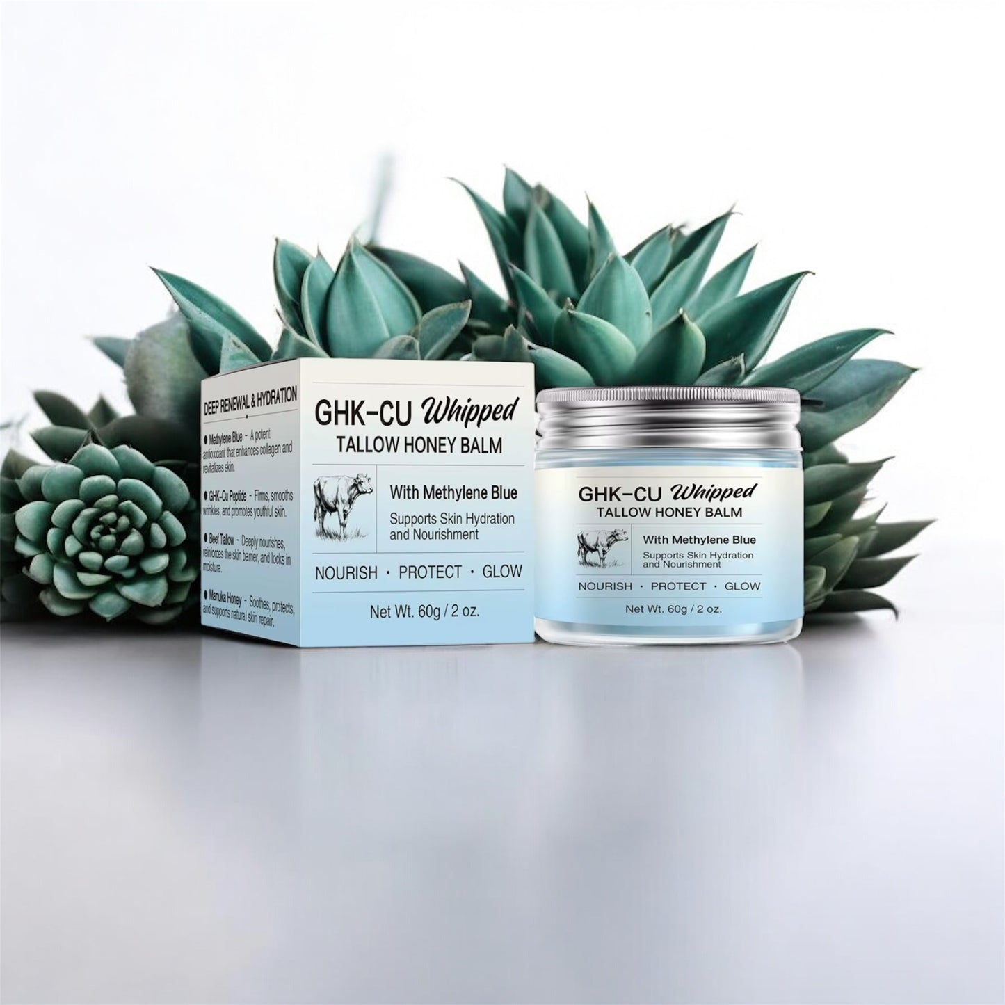 GHK-Cu Whipped Tallow Honey Balm