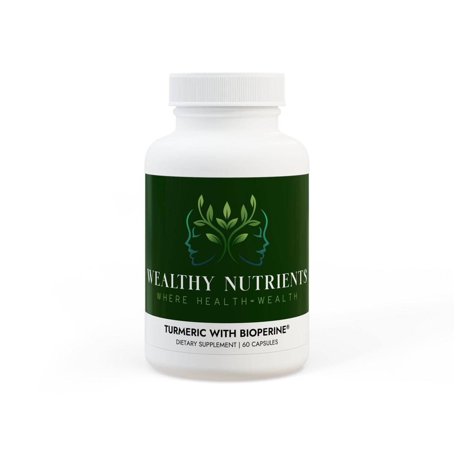 Turmeric with BioPerine® (Black Pepper Fruit Extract) Supplement (60 Capsules)