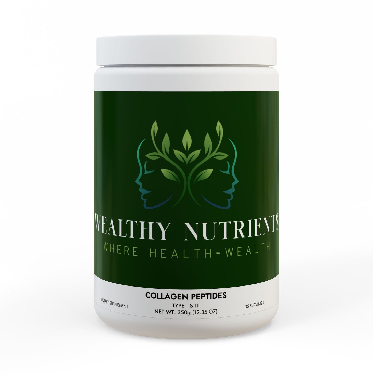 Collagen Peptides Type I & III Supplement (350g, 12.3oz)